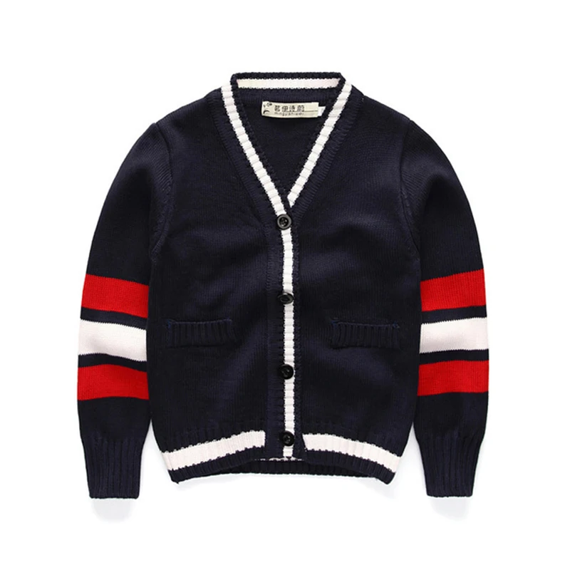 Детский вязаный кардиган Rlyaeiz в стиле пэчворк весна осень 2018 свитер повседневный