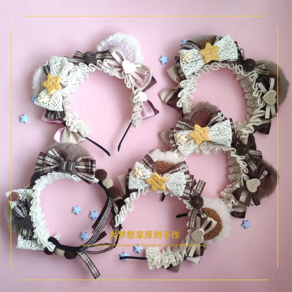 

Handmade lolita bear ear cat ear KC hair hoop small object headgear hair accessories headband