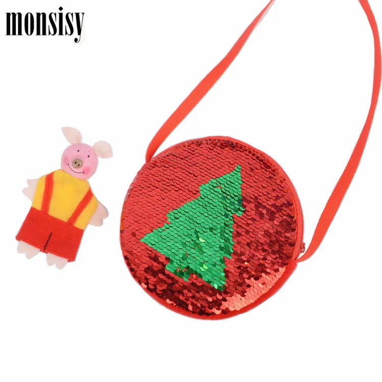 Monsisy/сумки через плечо для мальчиков и девочек детские сумки Рождественский