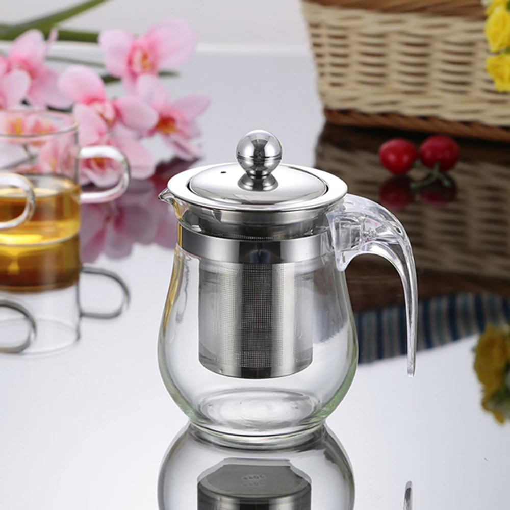 Высокое качество офисная Чай горшок термостойкие Стекло китайский чайный набор
