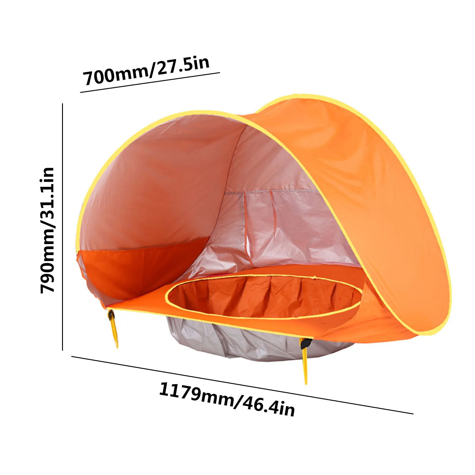 

Baby Beach Tent Portable Summer Pop Up Waterproof Sun Shelter Shade Sunscreen Pool Tent for Toddler Infant Ages 3-36 Months