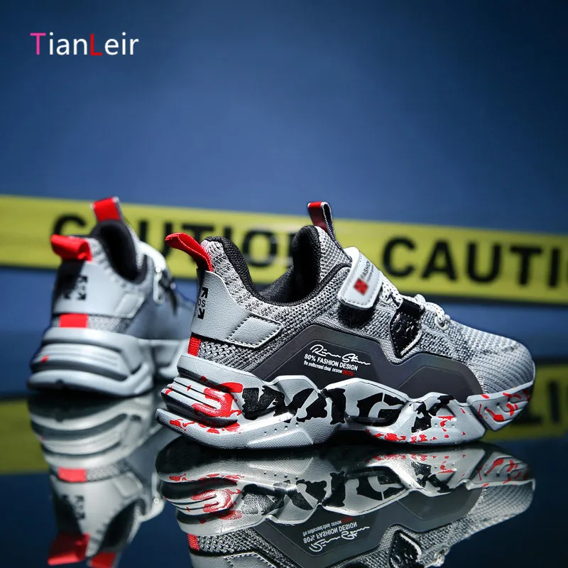 Кроссовки детские летние удобная обувь для мальчиков модная повседневная