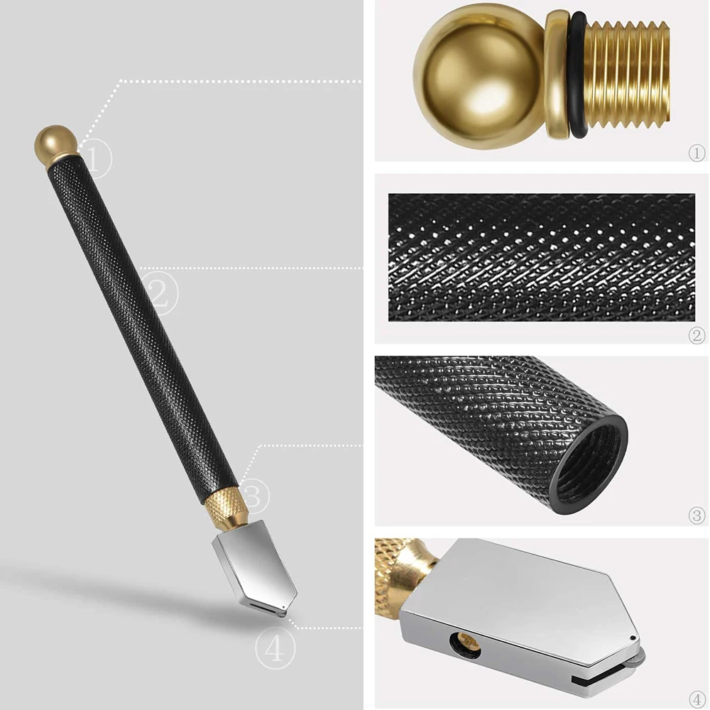 Набор инструментов для резки стекла Твердосплавный Наконечник подачи масла 2 20