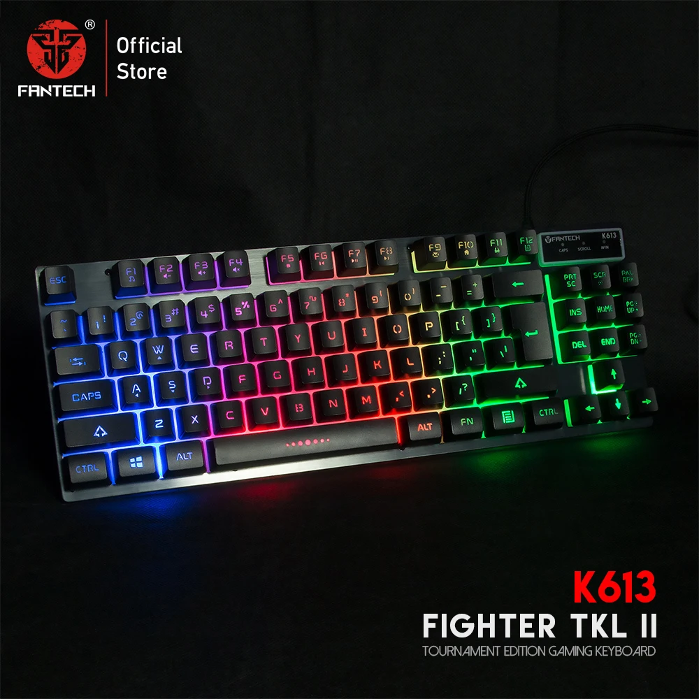

FANTECH K613 84 Keys LED Gaming Keyboard High Durability Key 19 Buttons Have No Conflicts For LOL FPS PC Game Player's Choice