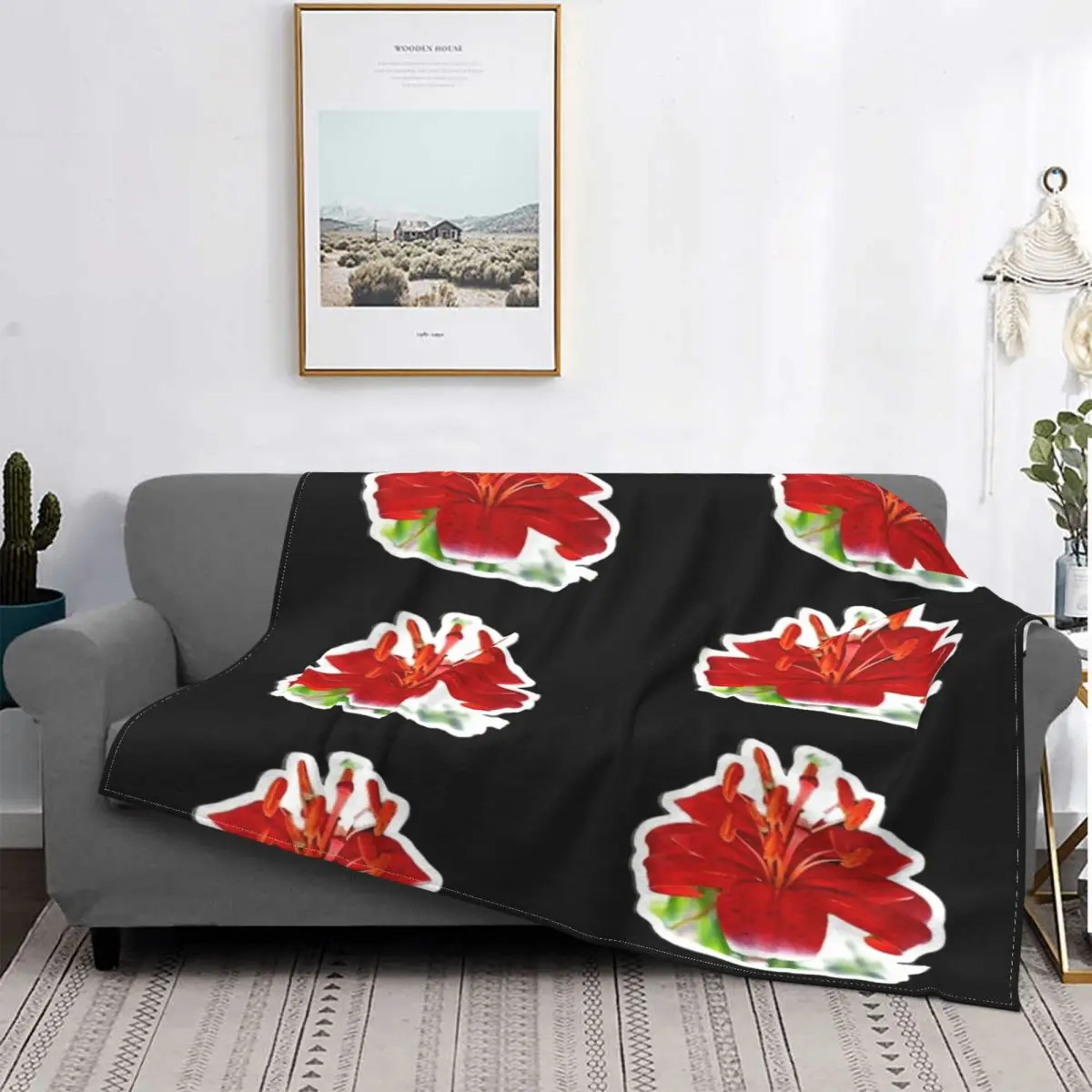 

Lilium-Manta de lana para cama de bebé, colcha a cuadros con diseño de Tigre, riqueza, positividad, orgullo, 4 unidades