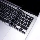 Для MacBook Air 13 дюймов 2020 2021 Touch ID модель A2179 и A2337 M1 чип английский Европейский язык силиконовая клавиатура кожаный чехол