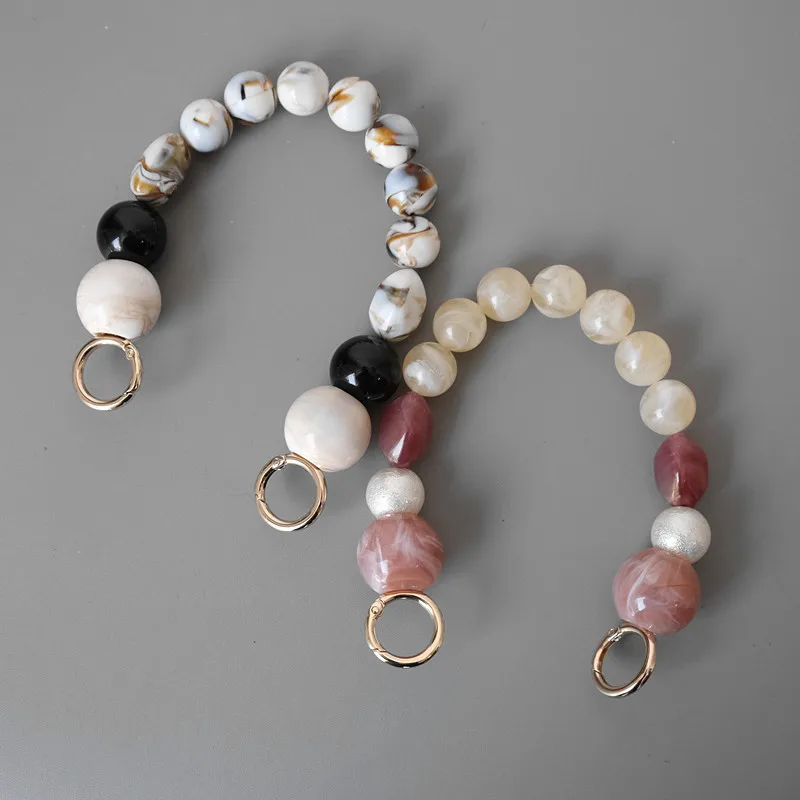 Брендовый ремешок для сумки аксессуары сумочки ручки с милыми бусинами и