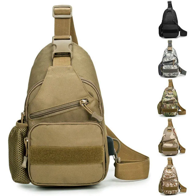 Сумка-мессенджер Мужская холщовая с USB-разъемом |