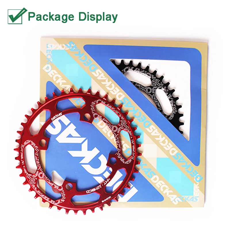 Звездочка DECKAS 104BCD для велосипеда узкая широкая скоростной цепи 8-12 40T-52T CNC 7075-T6