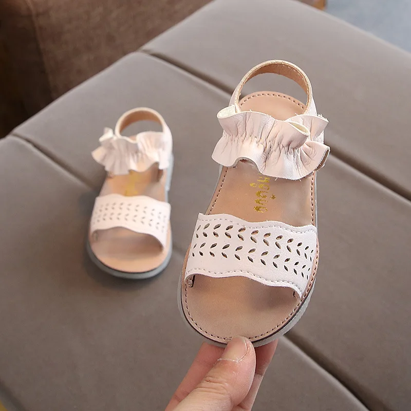 Детские сандалии для девочек летняя детская одежда Женская кожаная обувь милые с