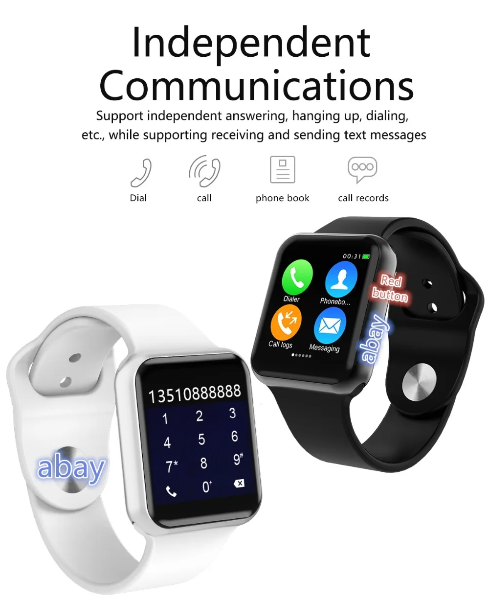 O88 Bluetooth Смарт-часы новые обновления серии 4 чехол для Apple iOS iPhone Xiaomi Android смартфон - Фото №1