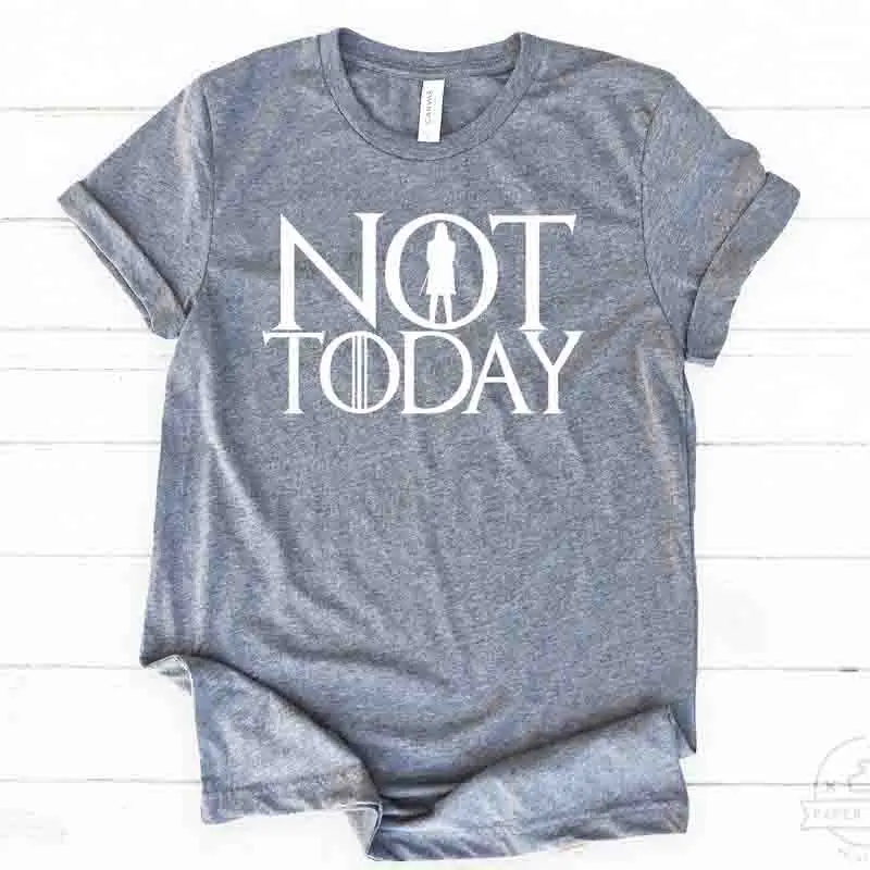 Футболка женская с рисунком Not Today забавная футболка героями сериалов Arya Stark