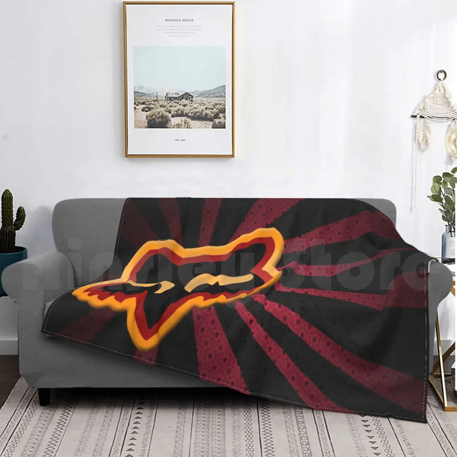 

3d одеяло с логотипом, модный Индивидуальный Логотип 3d лиса, популярный тренд, Лидер продаж, милый