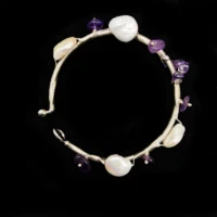 personalized bracelets for women handmade baroque fresh water pearl bangle for girls bracelet femme acier inoxydable de luxe
