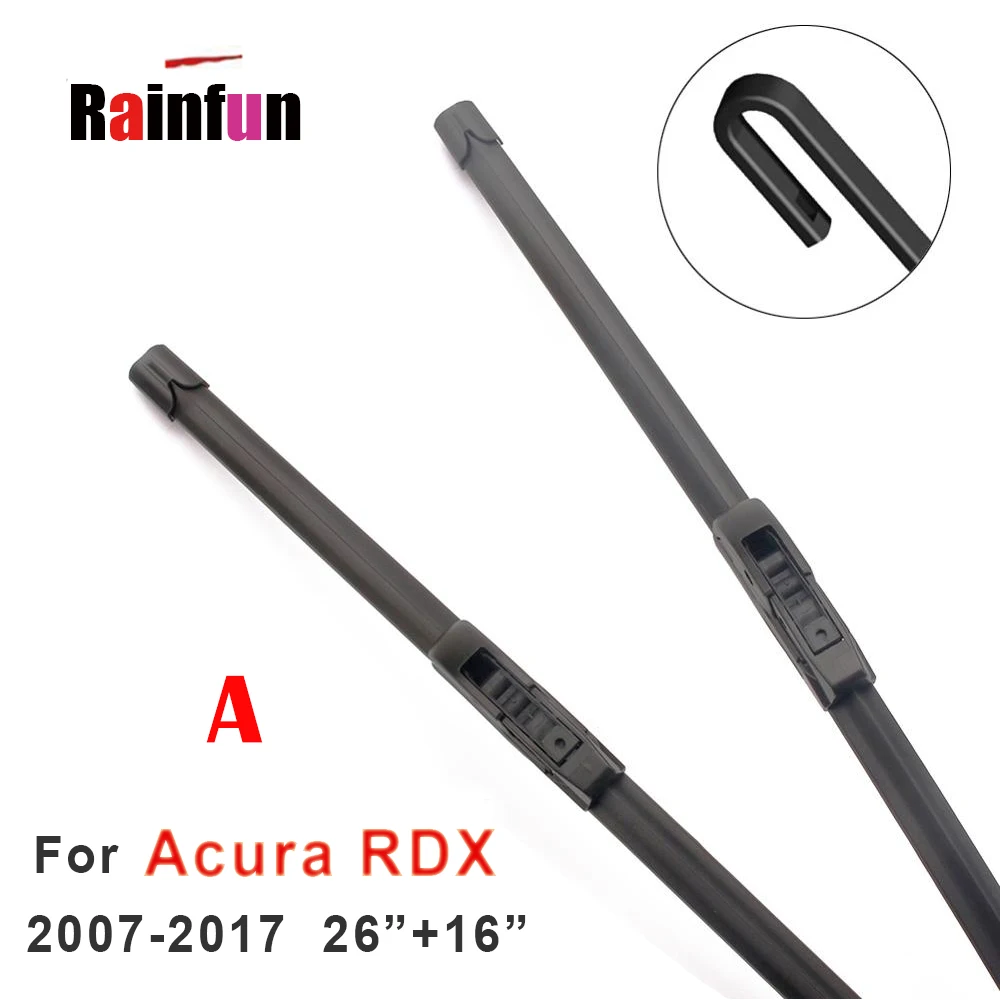 Передние и задние щетки стеклоочистителя RAINFUN для Acura RDX 2007-2017 MDX 2007-2016 B-14B рычаги