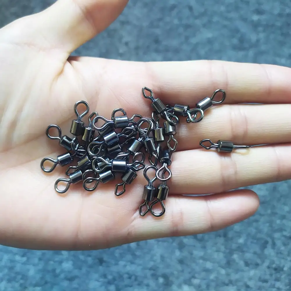 20 шт./лот рыболовные Вертлюги Из Нержавеющей Стали круглые и алмазные с