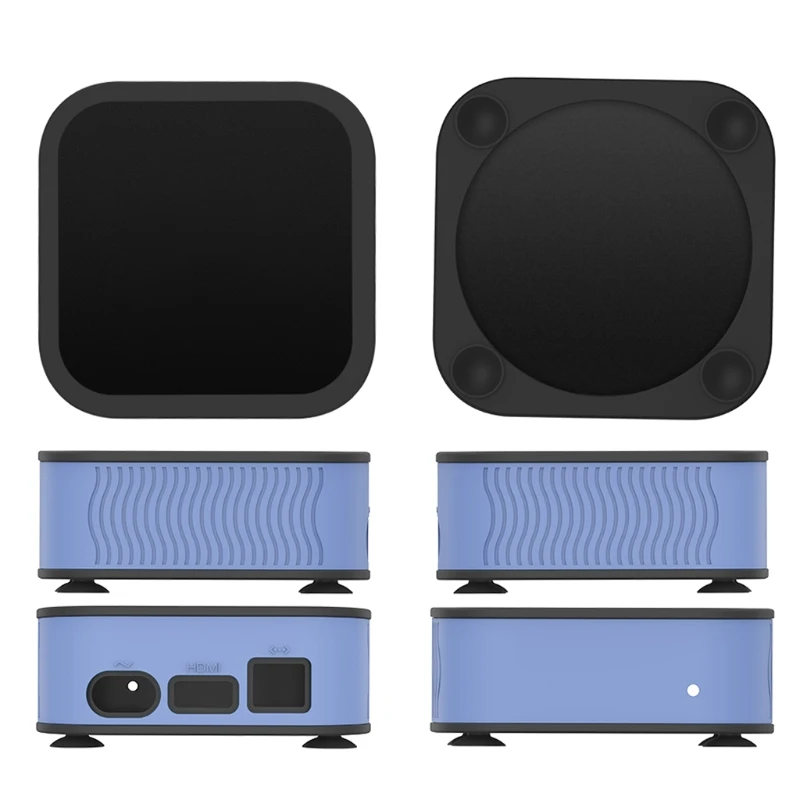

R91A Protective Set-top Box Case Shockproof Silicone Universal TV Box Cover Compatible with 4K 5Th/4Th Smart TV Box
