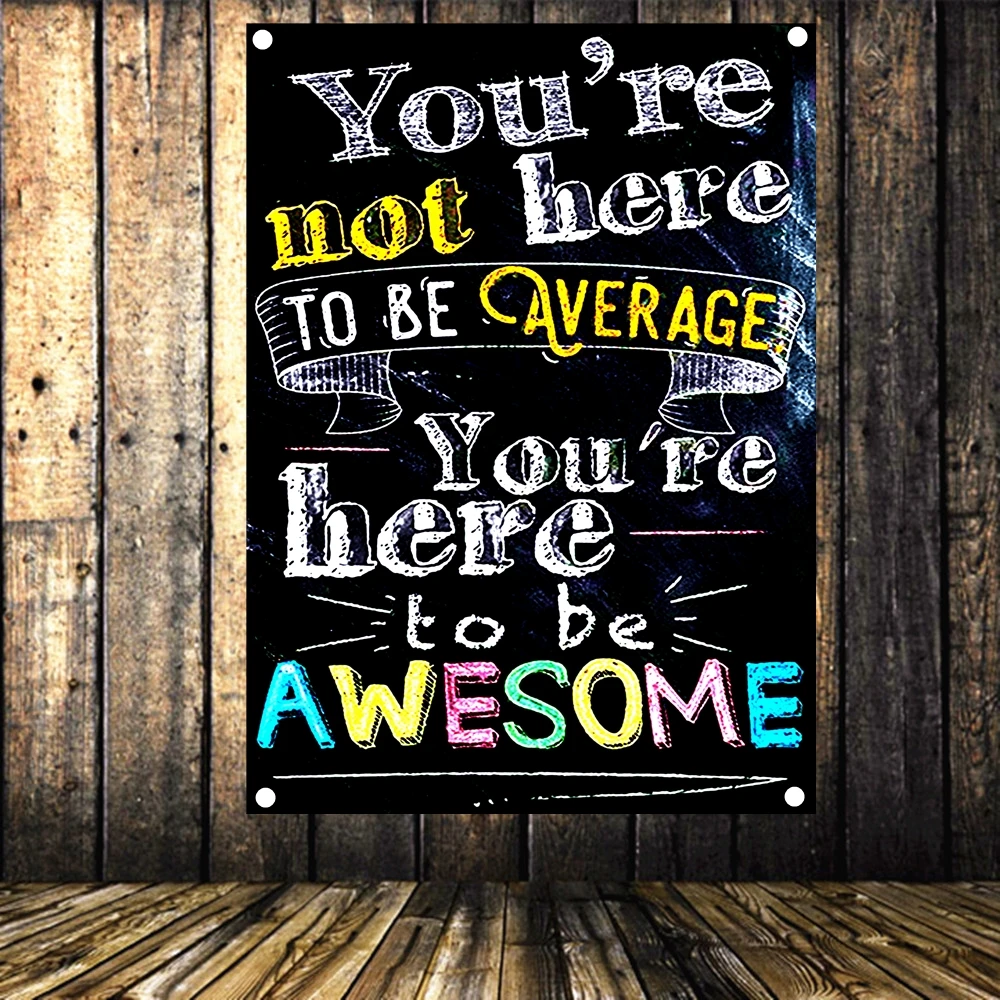 

Motivational Wall Art Flags & Banners, Wall Hanging, Tapestry Canvas Print Art Inspirational posters for office, gym, or bedroom