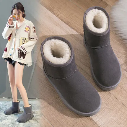 

Women Thick Sole Snow Boots Velvet Cotton Shoes For Winter Autumn Winter 2021