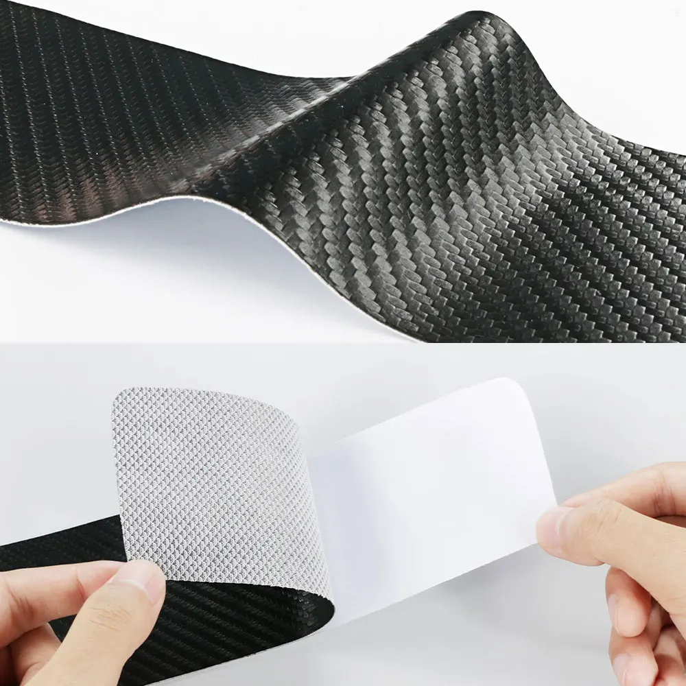 4 шт. наклейки на пороги автомобиля из углеродистой кожи |