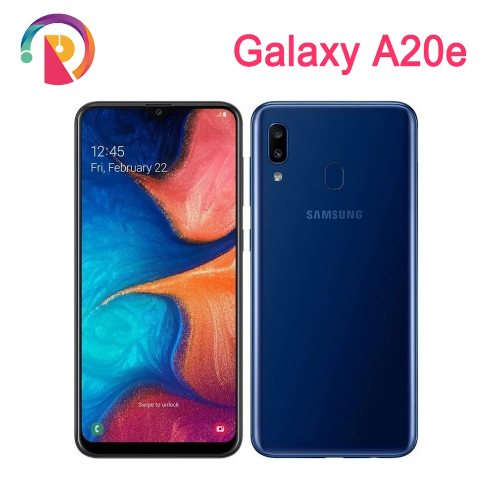 Оригинальный Samsung Galaxy A20e 4G мобильный телефон 5 8 ''двойная sim-карта 3 ГБ ОЗУ 32 Гб