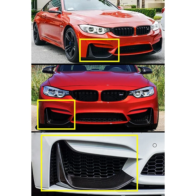 Передний бампер диффузор для губ разветвители нижний угол спойлер Чехлы для-BMW F80