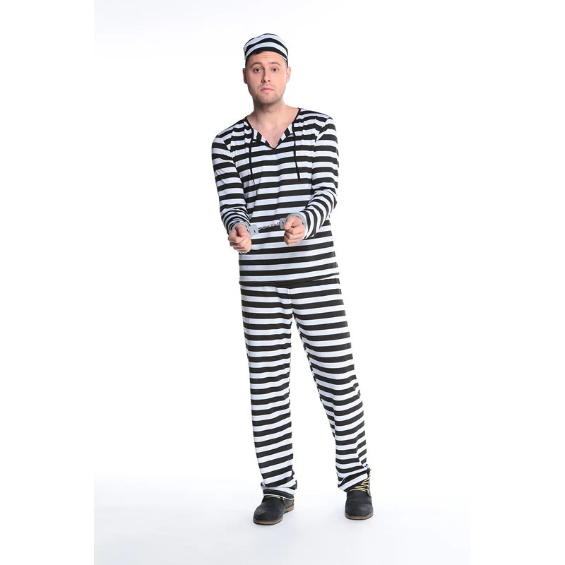 Европейская и американская игра униформа черно-белая полосатая одежда