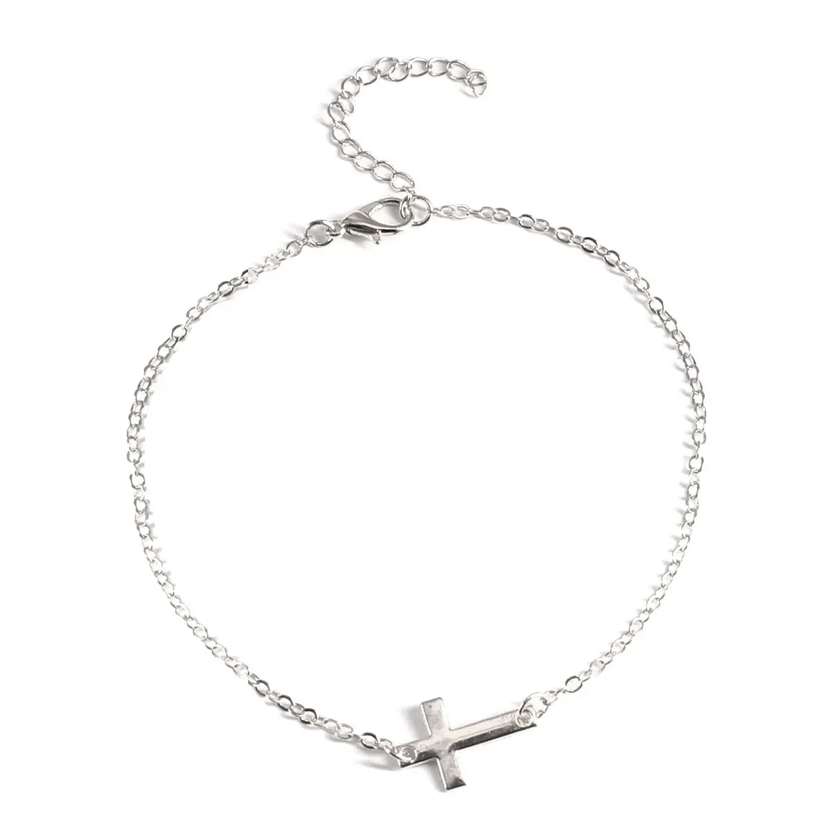 

Europe and the United States cross border hot feet summer personality versatile popular Anklet simple cross Anklet k068