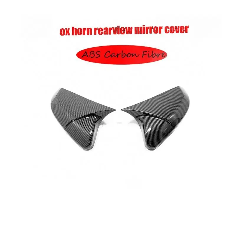 

Обшивка для зеркала заднего вида для Honda Civic 10th Car ox Horn ABS Black/Carbon fiber auto экстерьерные аксессуары литье 2016 2017