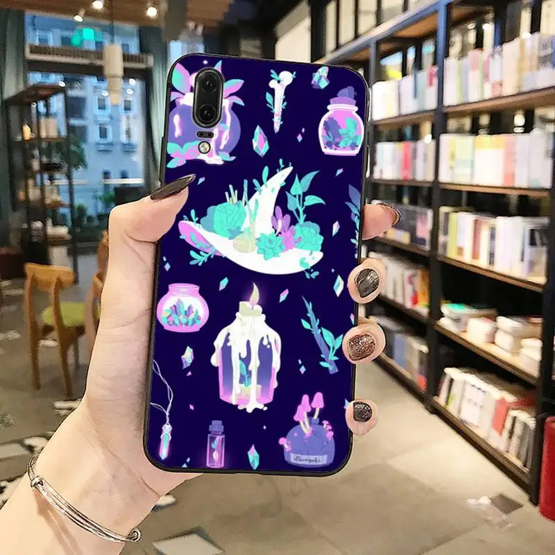 

Girly Pastel Witch Goth art Phone Case For Huawei honor Mate P 10 20 30 40 Pro 10i 9 10 20 8 x Lite