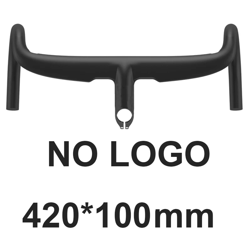 NO LOGO 420X100mm AERONOVA велосипедный интегрированный ручки углеродный руль для шоссейного велосипеда Руль 28,6 мм гоночный велосипед руль 400/420/440 мм - Цвет: NO LOGO 420X100mm