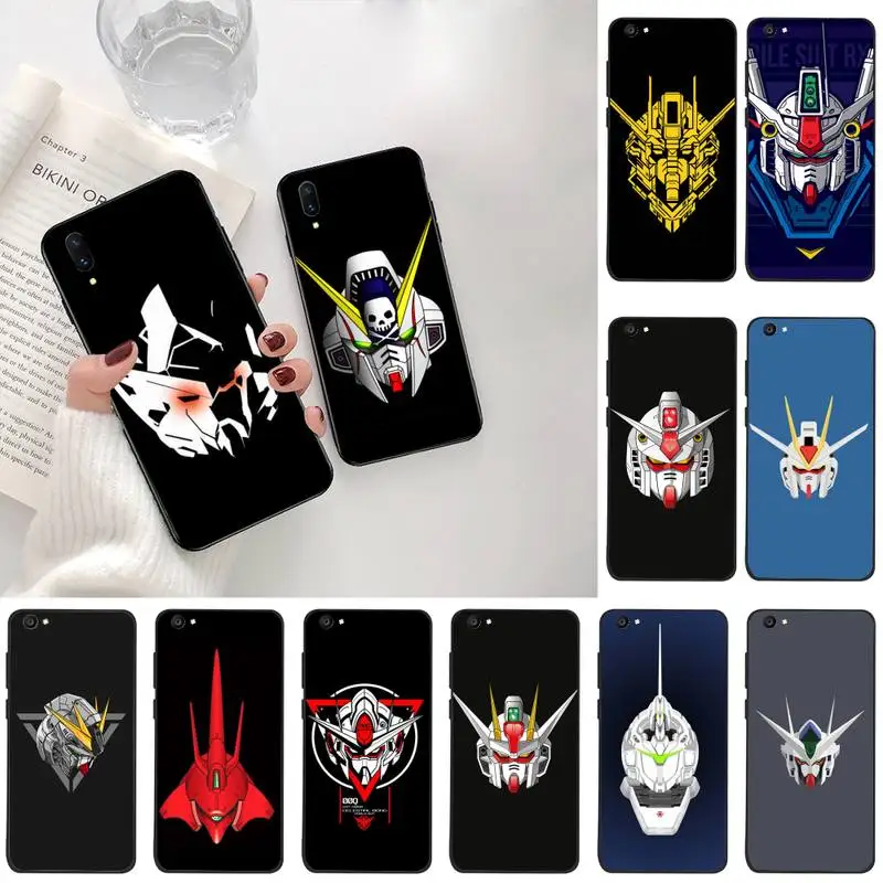 Мягкая силиконовая черная фотовспышка HPCHCJHM Gundam для Vivo Y91c Y17 Y51 Y67 Y55 Y93 Y81S Y19 V17 vivo