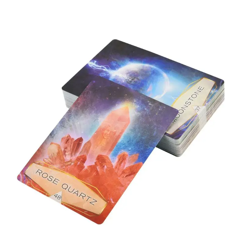 

Crystal Spirits Oracles 58-Card Deck and Guidebook Full English Tarot Cards Game K1KD