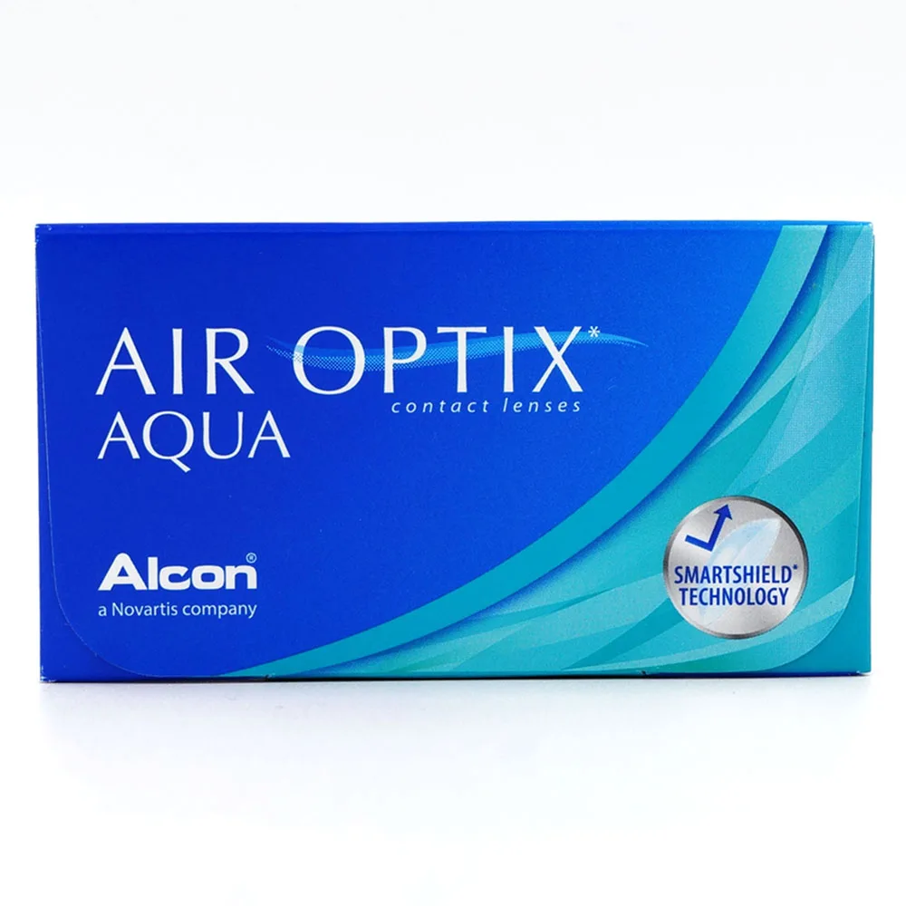 Контактные линзы Alcon Air Optix Aqua Ежемесячные оригинальные дышащие (6 линз)|Контактные