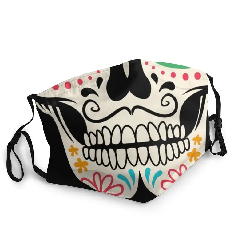 Регулируемая Маска для лица Calavera Sugar Skull маска взрослого дня мертвецов