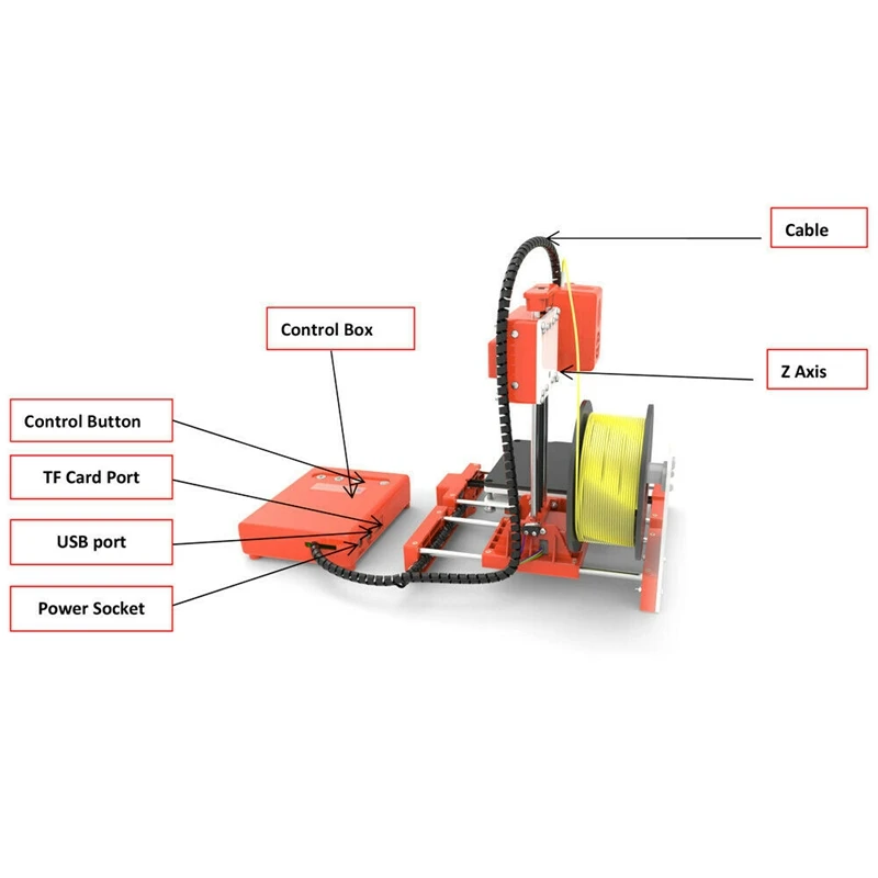 

X1 Mini Children Parent-Child Education Gift Entry Level Personal Student 3D Printer US Plug