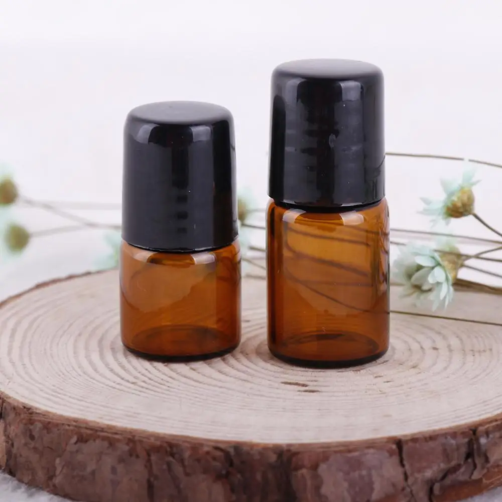 2/5 шт 1 мл/2 мл маленька Янтарный Малый Стекло роликовые бутылочки флаконы для