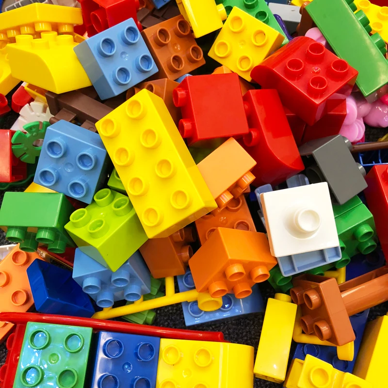 

Big Size Brick Colorful Bulk Bricks Baseplates DIY Building Blocks Compatible Block Toys For Children