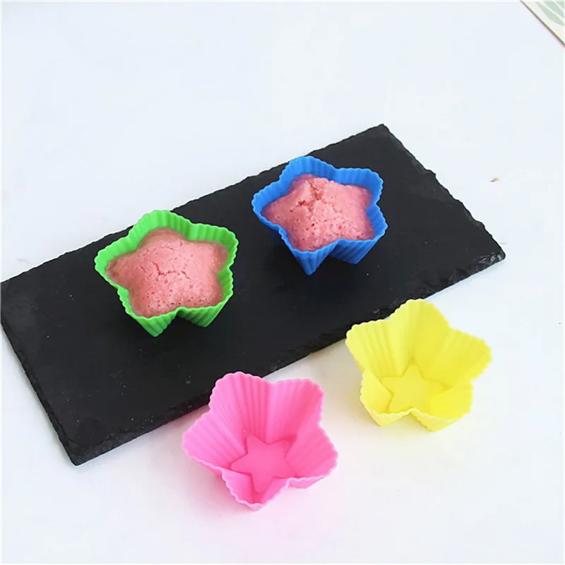 6 шт./компл. силиконовые формы форма сердца или розы кекс силиконовый для торта