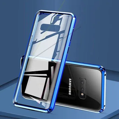 S8 алюминиевая рамка магнит защитный чехол для samsung Galaxy S8plus металлический бампер чехол для samsung Galaxy S9 S9plus бампер чехол