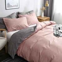 simple bedding set for bedroom nordic style full size duvet cover pillowcase ab side design comfortable 23 pcs home textile
