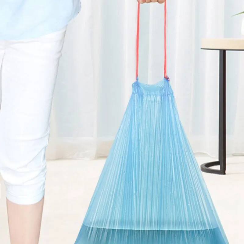 Мешок для мусора Drawstring бытовые чистящие инструменты 15/рулон прочные утолщенные