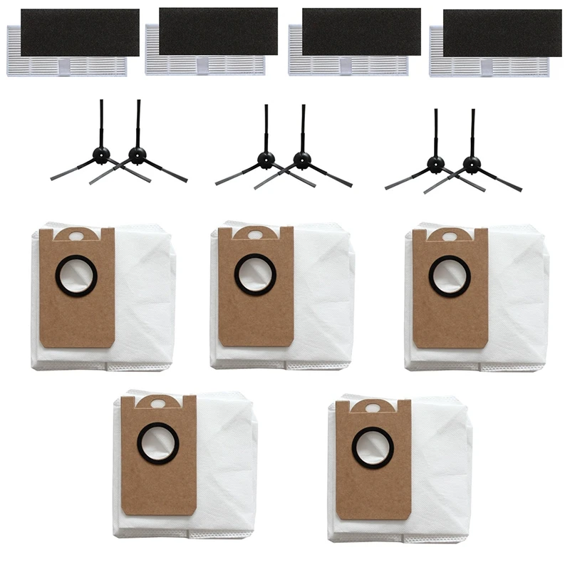 

Filters Dust Bags Side Brushes for Proscenic M7 Pro Robot Vacuum Cleaner Accessories