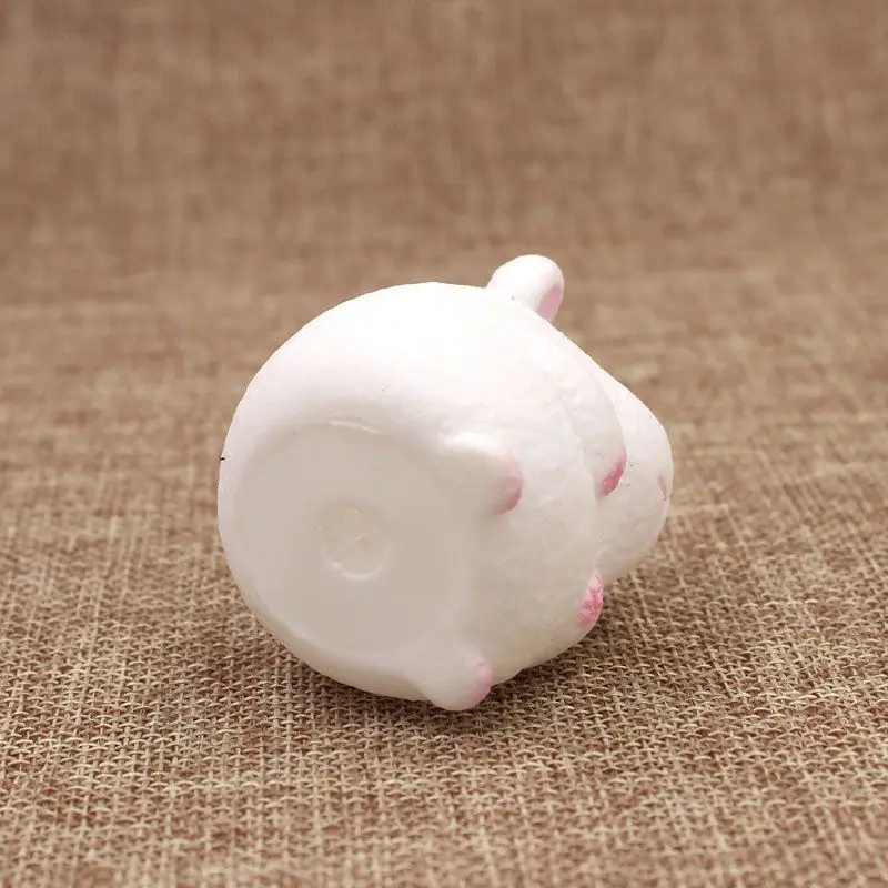 1 шт. Милая безопасная белая хомячка резиновая сжимаемая игрушка 4 5x4 5 см для детей