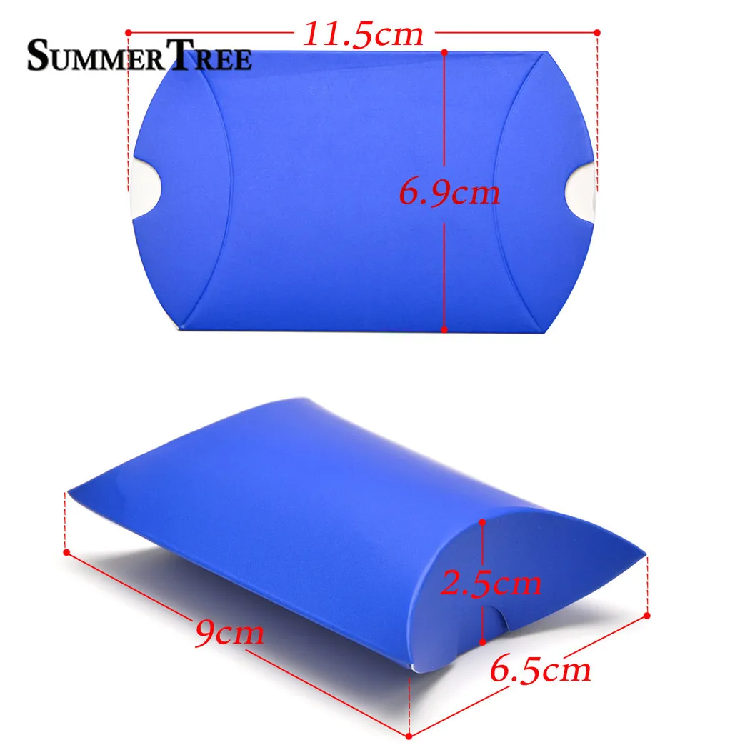 Коробки для конфет в виде подушки золотые розовые белые черные серебряные