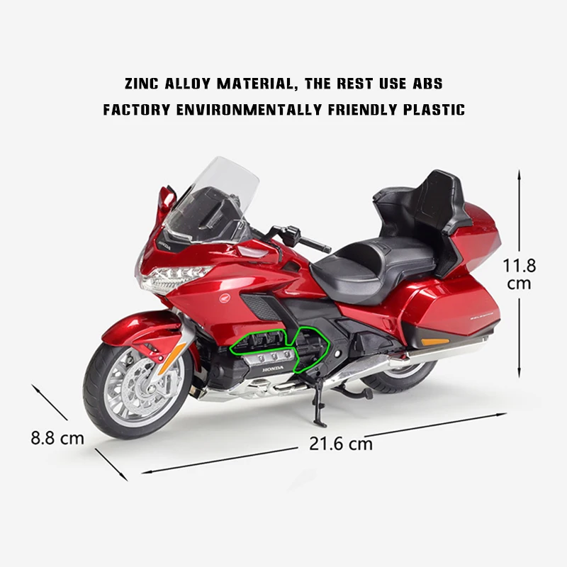 Welly 1:12 Горячий Новый стиль Honda 2020 Gold Wing Tour оригинальная Авторизованная имитация