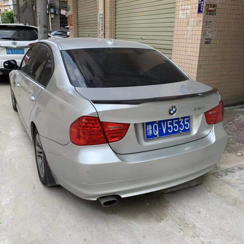 Стильный спойлер M4 для заднего багажника из углеродного волокна подходит BMW E90 318i
