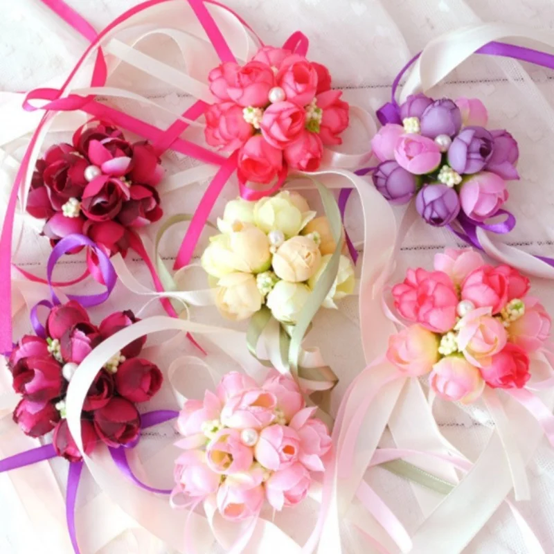 20 шт свадебное платье невесты для девочек подружки с цветочным узором ручной