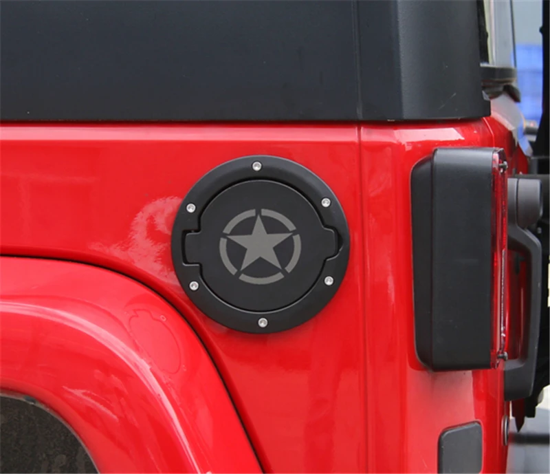 1 шт. черная крышка топливного бака с порошковым покрытием для Jeep Wrangler JK JKU Unlimited