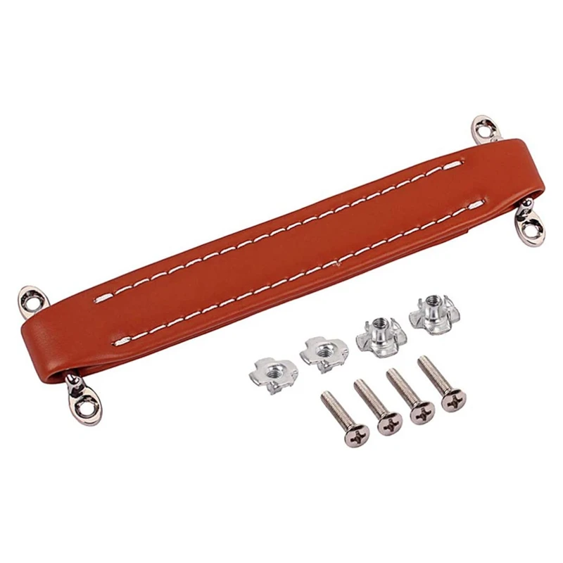 

Vintage Style Guitar AMP Amplifier Leather Handle Amp Handle Strap For Fender Guitar Speaker Amplifier (Brown)